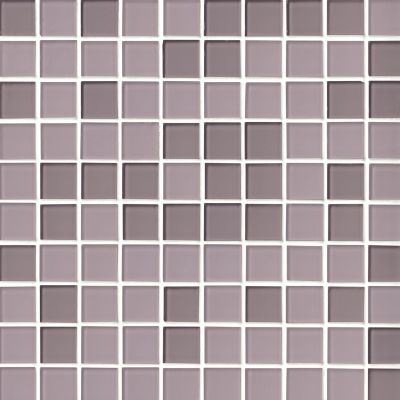Glass Lavender Blend Mosaic Wall and Floor Tile - 1 in.