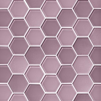 Glass Thistle Blend Hex Mosaic Wall and Floor Tile - 2 in.