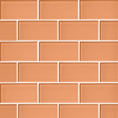 Glass Peach Amalfi Mosaic Wall and Floor Tile