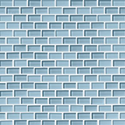 Glass Alice Blue Blend Cardine Mosaic Wall and Floor Tile