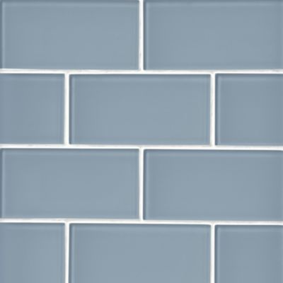 Glass Storm Subway Wall and Floor Tile - 3 x 6 in.