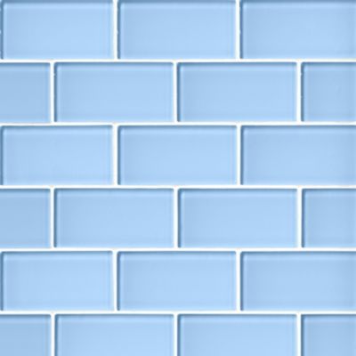 Glass Cornflower Amalfi Mosaic Wall and Floor Tile