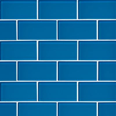 Glass Royal Blue Amalfi Mosaic Wall and Floor Tile