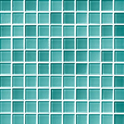Glass Tropical Harbor Blend Mosaic Wall and Floor Tile - 1 in.