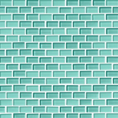 Glass Spearmint Blend Cardine Mosaic Wall and Floor Tile