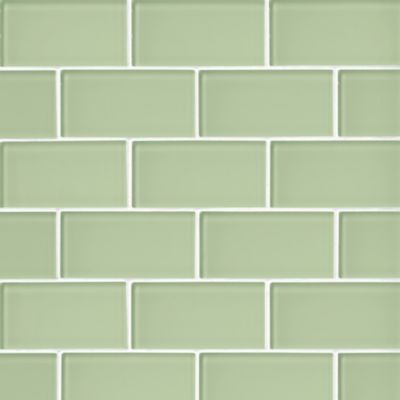 Glass Tea Green Amalfi Mosaic Wall and Floor Tile