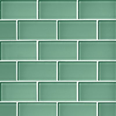 Glass Wintergreen Amalfi Mosaic Wall and Floor Tile