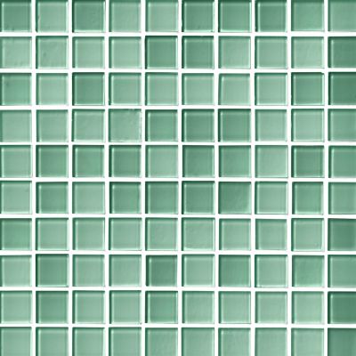 Glass Wintergreen Blend Mosaic Wall and Floor Tile - 1 in.