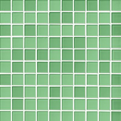 Glass Spring Green Blend Mosaic Wall and Floor Tile - 1 in.