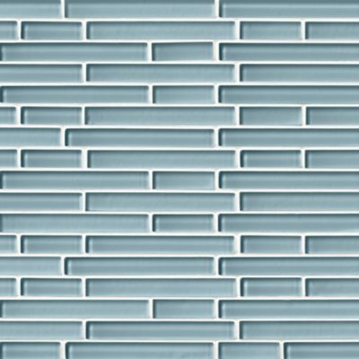 Glass Fresh Water Blend Stria Mosaic Wall and Floor Tile