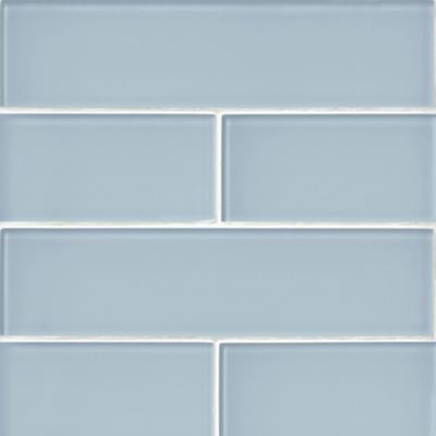 Glass Light Blu Subway Wall and Floor Tile - 3 x 12 in.