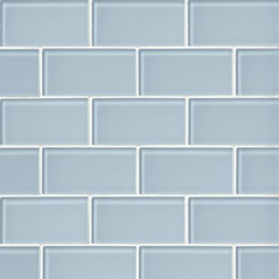 Glass Light Blu Amalfi Mosaic Wall and Floor Tile