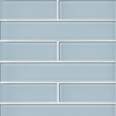 Glass Light Blu Subway Wall and Floor Tile - 2 x 12 in.