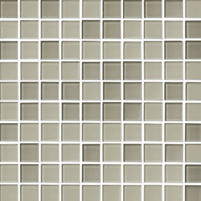 Glass Silver Cloud Blend Mosaic Wall and Floor Tile - 1 in.