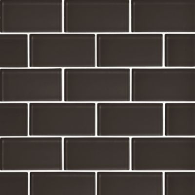 Glass Espresso Amalfi Mosaic Wall and Floor Tile