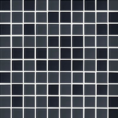 Glass Knot Grey Blend Mosaic Wall and Floor Tile - 1 in.