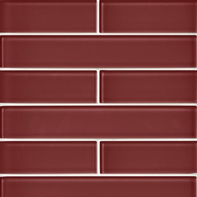 Glass Iridescent Alexandria Subway Wall and Floor Tile - 2 x 12 in.