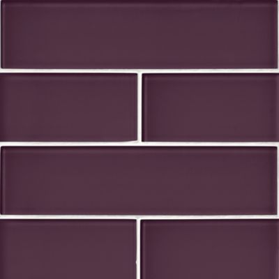 Glass Iridescent Lithium Subway Wall and Floor Tile - 3 x 12 in.