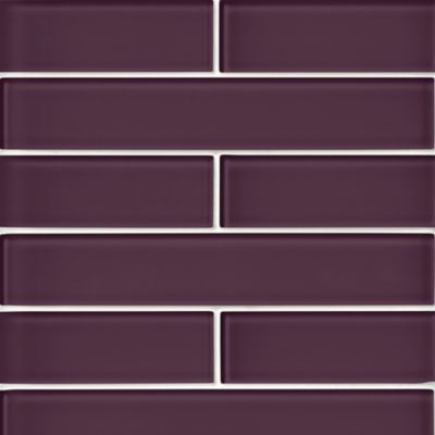 Glass Iridescent Lithium Subway Wall and Floor Tile - 2 x 12 in.