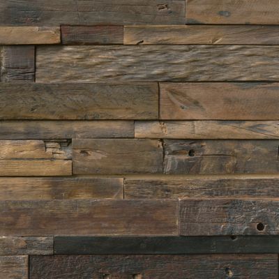 Reclaimed Wood Architectural Wall Tile - 12 x 24 in.