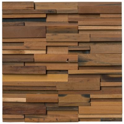 Reclaimed Wood Cedar Timber Architectural Mosaic Wall Tile