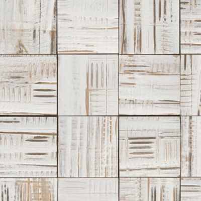 Quadrati Bianchi Wood Wall Mosaic Tile - 11 in.