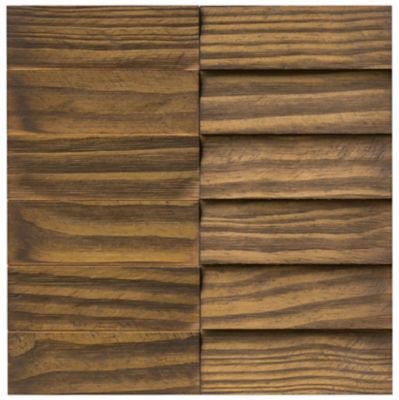 Scaletta Wood Wall Mosaic Tile - 11 in.
