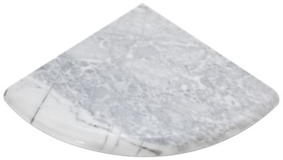 Ashford Carrara Polished Marble Marble Flat Corner Shelf