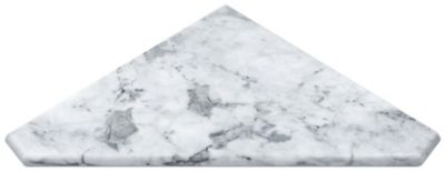 Ashford Carrara Polished Marble Corner Shower Seat