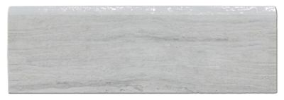 Silver Mist Honed Limestone Wall Tile Bullnose -  4 x 12 in.