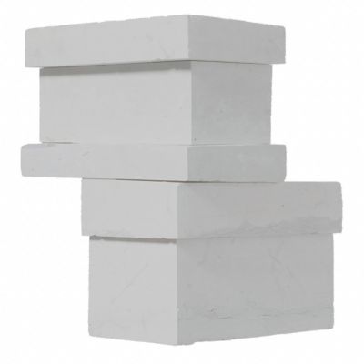 Silver Mist Smooth Architectural Out Corner Limestone Wall Tile