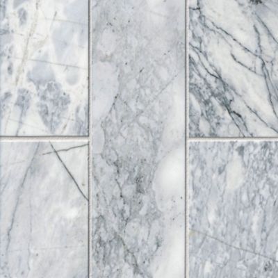 Ashford Carrara Pol Marble Wall and Floor Tile - 4 x 12 in.