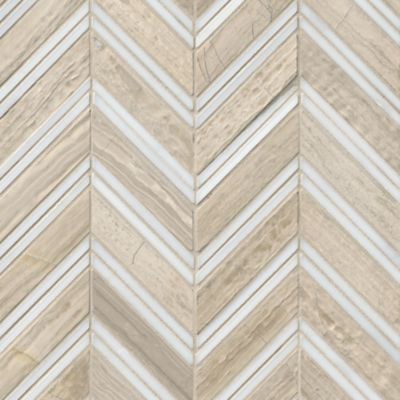 Legno Double Chevron Limestone Wall and Floor tile