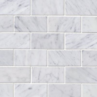 Firenze Carrara Polished Marble Amalfi Mosaic Tile