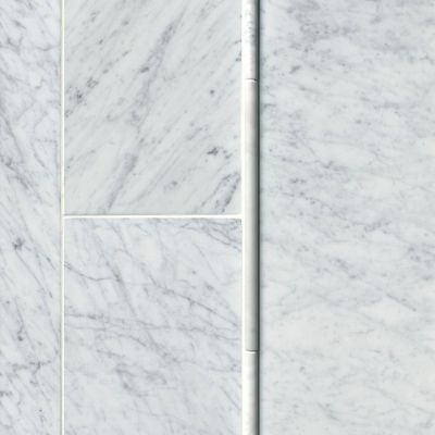 Firenze Carrara Honed Marble Wall and Floor Tile 8 x 20 in.