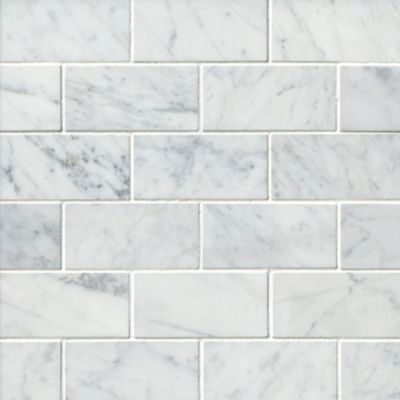 Firenze Carrara Honed Marble Amalfi Mosaic Tile