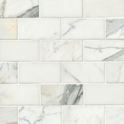 Firenze Calacatta Polished Marble Amalfi Mosaic Tile