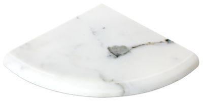 Firenze Calacatta Polished Marble Flat Corner Shelf