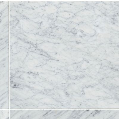 Firenze Carrara Polished Marble Floor Tile 18 x 18 in.