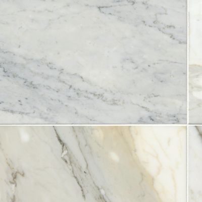 Firenze Calacatta Honed Marble Floor Tile 18 x 18 in.