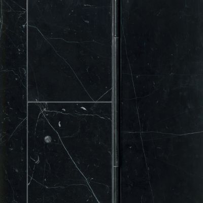 Black Marquina Polished Marble Wall and Floor Tile - 8 x 20 in.