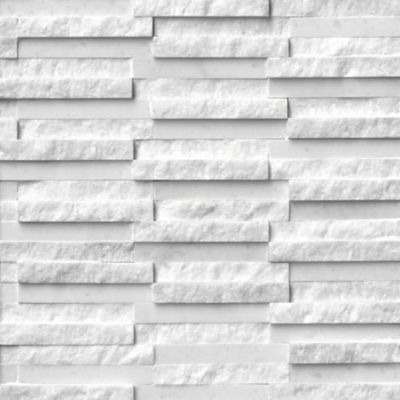 Vinica Mugla White Marble Architectural Wall Tile - 12 in.