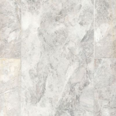 Siberian Pearl Brushed Marble Wall and Floor Tile - 12 x 24 in.