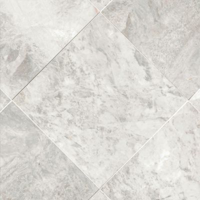 Siberian Pearl Brushed Marble Wall and Floor Tile - 12 x 12 in.