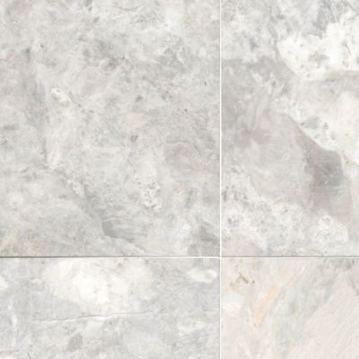 Siberian Pearl Brushed Marble Wall and Floor Tile - 12 x 18 in.