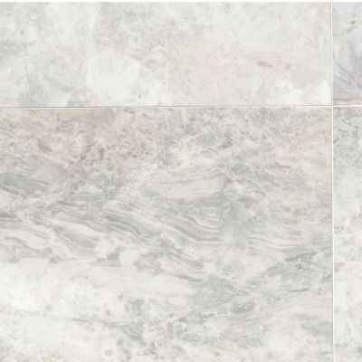 Siberian Pearl Brushed Marble Wall and Floor Tile - 18 x 18 in.