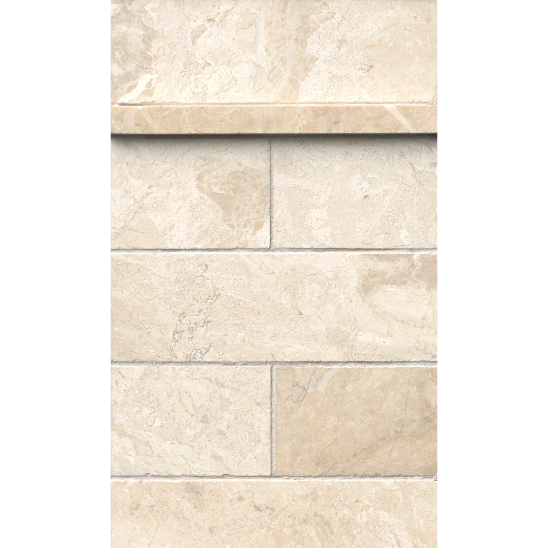 Queen Beige Tumbled Marble Wall and Floor Tile - 12 x 24 in. Queen Beige Tumbled Marble Wall and Floor Tile - 12 x 24 in.