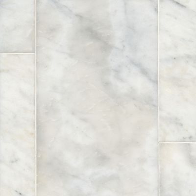 Silver White Polished Marble Wall and Floor Tile - 12 x 24 in.