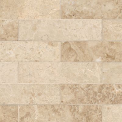 Cappuccino Polished Marble Stone Wall and Floor Tile - 2 x 8 in