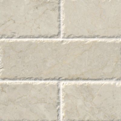 Avorio Fiorito Brushed Marble Wall and Floor Tile - 4 x 12 in.